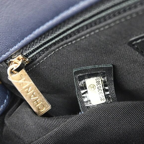 Chanel Blue Lambskin 2way Shoulder Handbag - Picture 8 of 8